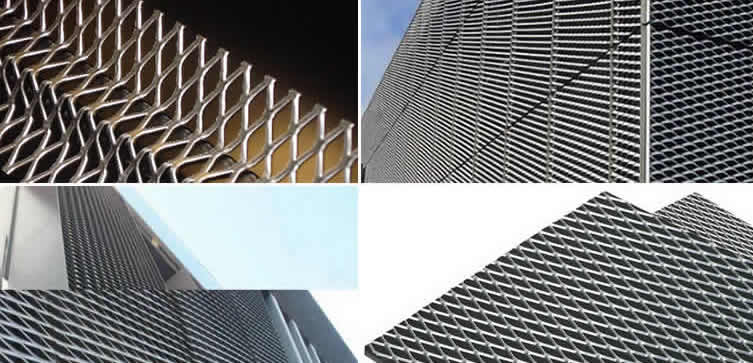 diamond metal mesh panels