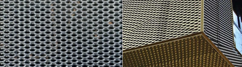 Architectural Mesh - Woven and Expanded Metal Mesh Panels - Stainless Steel  and Aluminum and Brass