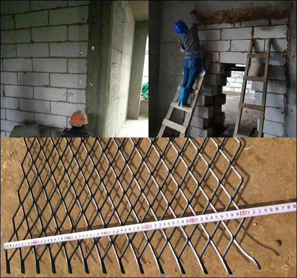 Wall plastering mesh, Galvanised iron expanded metal for wall reinforcement